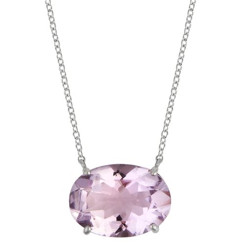Colar ametista lavanda 5,06cts
