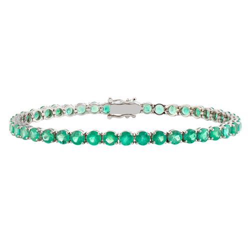 Pulseira riviera de esmeraldas 9,20cts