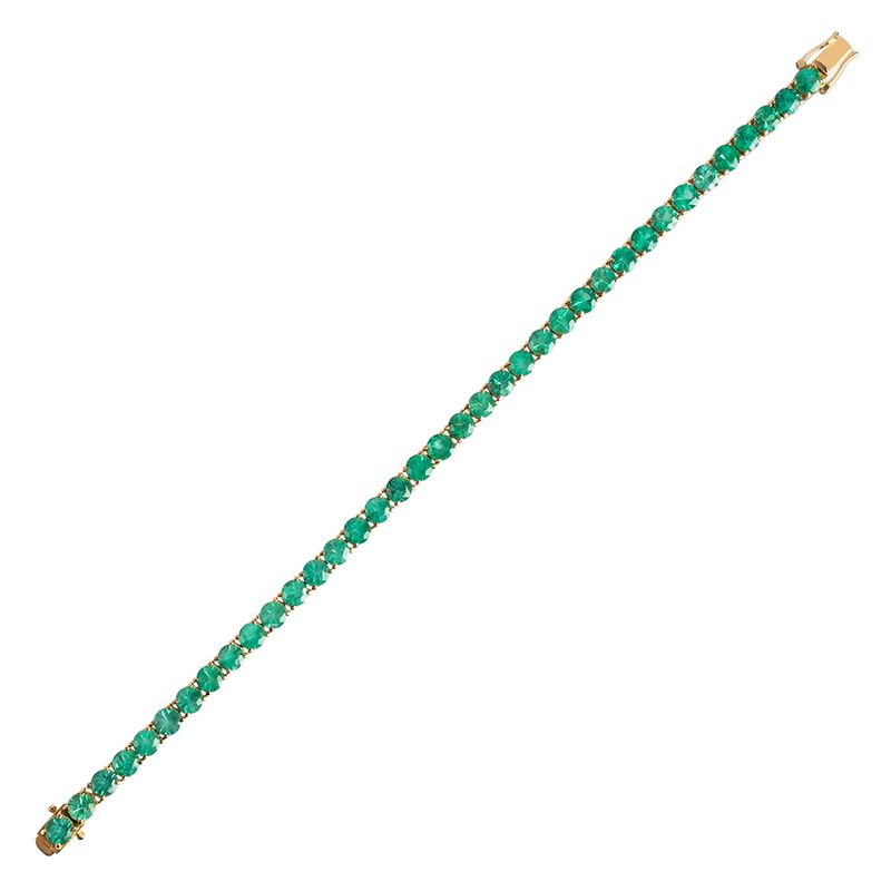 pulseira-riviera-ouro-amarelo-18k750-esmeraldas-redondas-45mm-aberta-PUOAESM10960