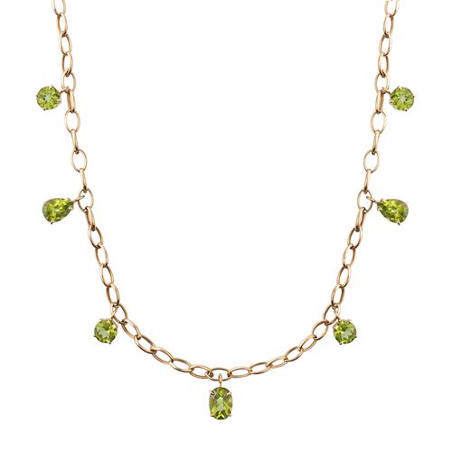 Colar peridotos