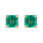 brinco-ouro-amarelo-18k750-esmeralda-quadrada-82-pontos-frontal-BROAESM77129