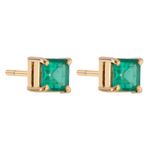 brinco-ouro-amarelo-18k750-esmeralda-quadrada-82-pontos-lateral-BROAESM77129