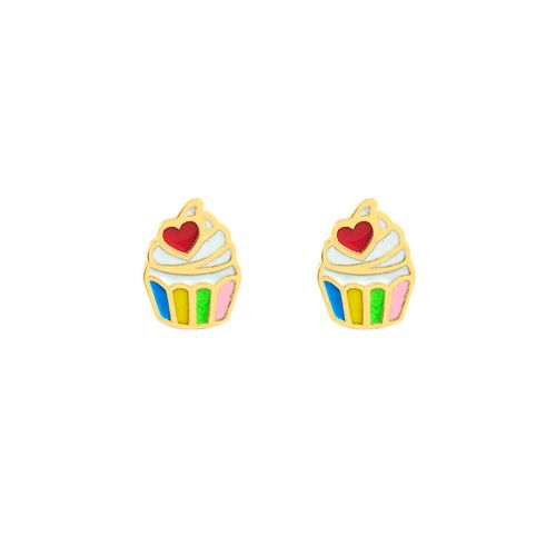 Brinco cupcake esmaltado