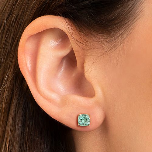 Brinco solitário esmeralda 1,46cts